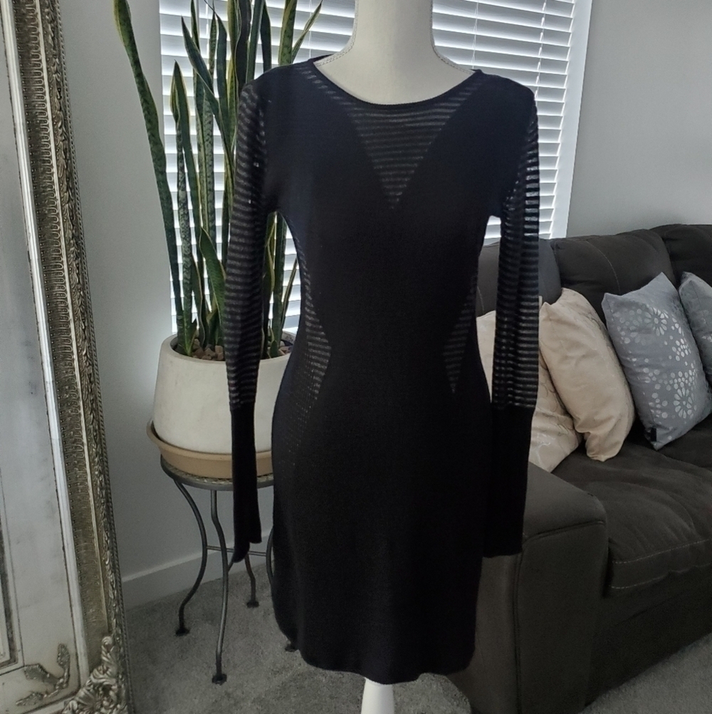 RACHEL Rachel Roy Knit bodycon dress. Long sleeve, lined. Size small. Good preow